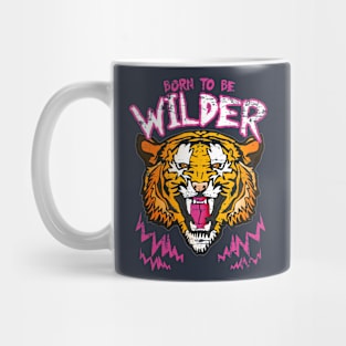 Retro Rock Tiger Mug